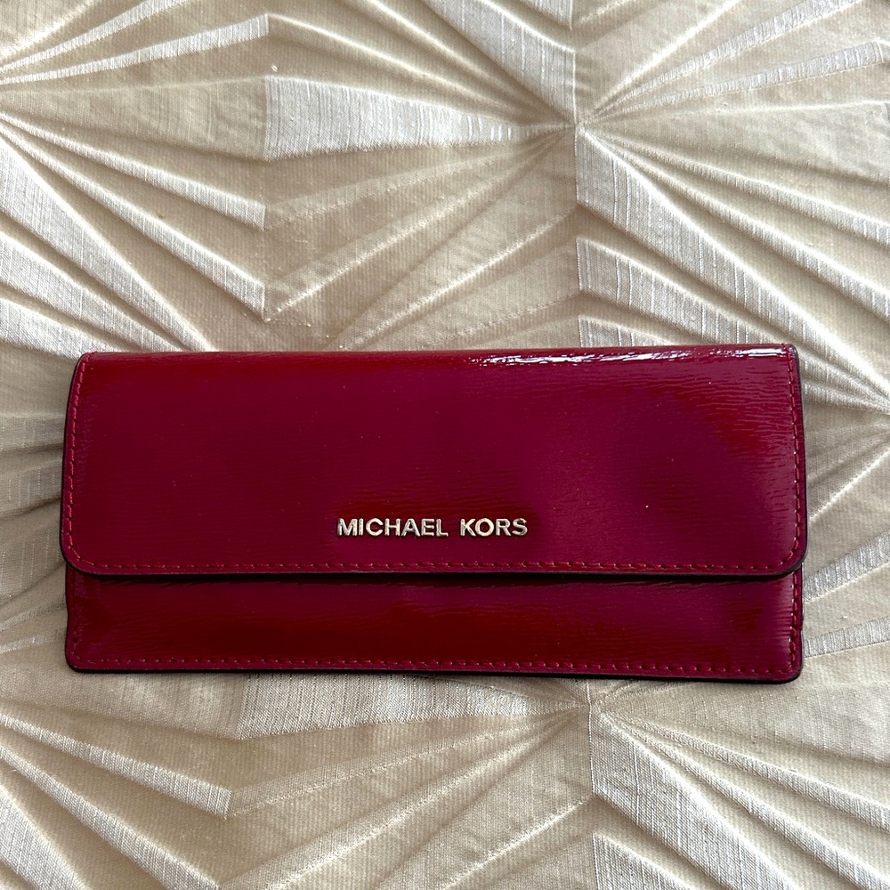 Michael Kors Cherry Red wallet … very good condition